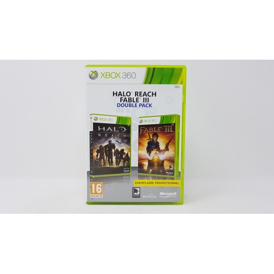 halo reach / Fable III  double pack  xbox 360 exemplaire promotionnel