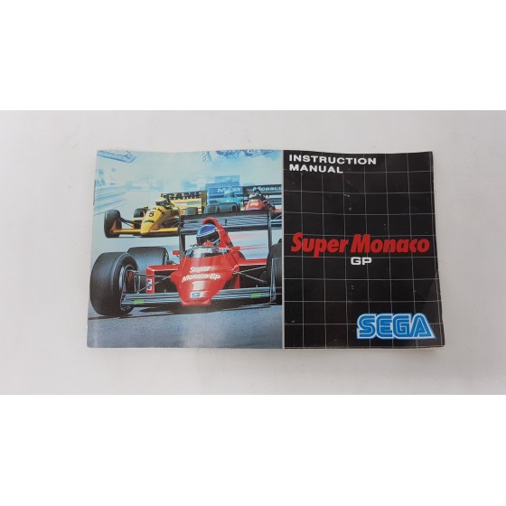 notice Super Monaco GP   Sega Megadrive