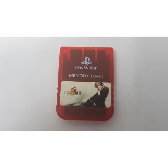 carte memoire  15 blocs Officielle sony autocollant Final Fantasy VIII  PS1, PS One