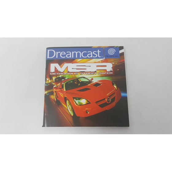 NOTICES /MANUELS  sega Dreamcast  Metropolis Street Racer