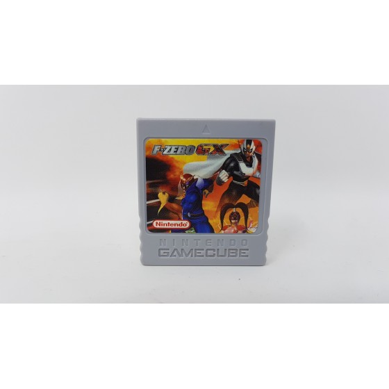 carte memoire 59 blocs  Officielle autocollant f-zero GX  Nintendo  game cuble