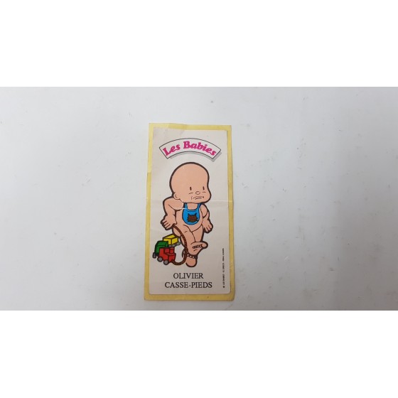 les babies autocollants vintage de chewing-gums