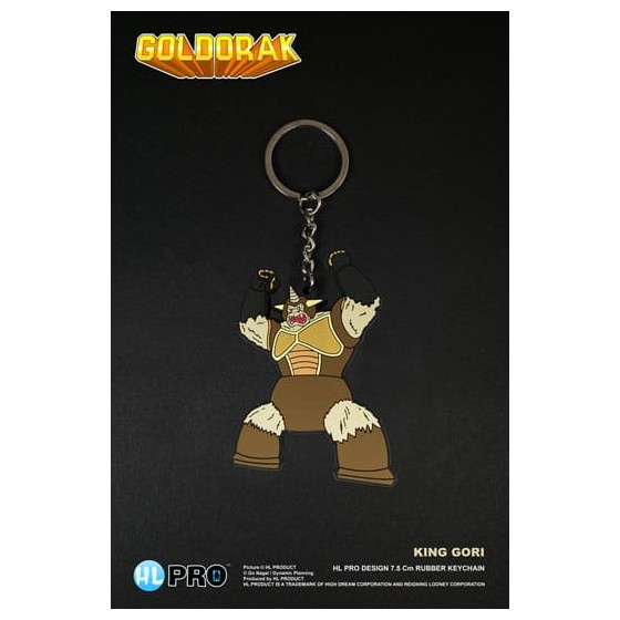 Goldorak porte-clés caoutchouc King Gori 7 cm Porte-clés Goldorak