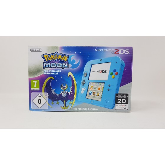 Console Nintendo 2DS Bleue - Edition Pokemon Lune (sans jeu) - En Boîte