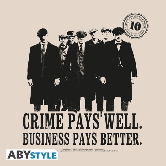 PEAKY BLINDERS - Tote Bag - "Le crime paie"